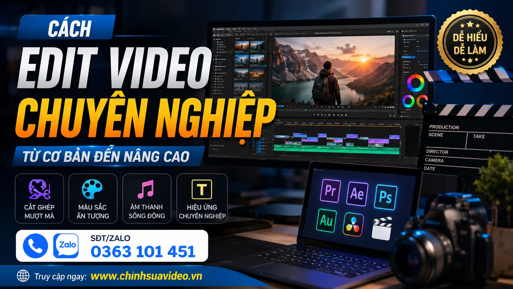 Cách edit video chuyên nghiệp