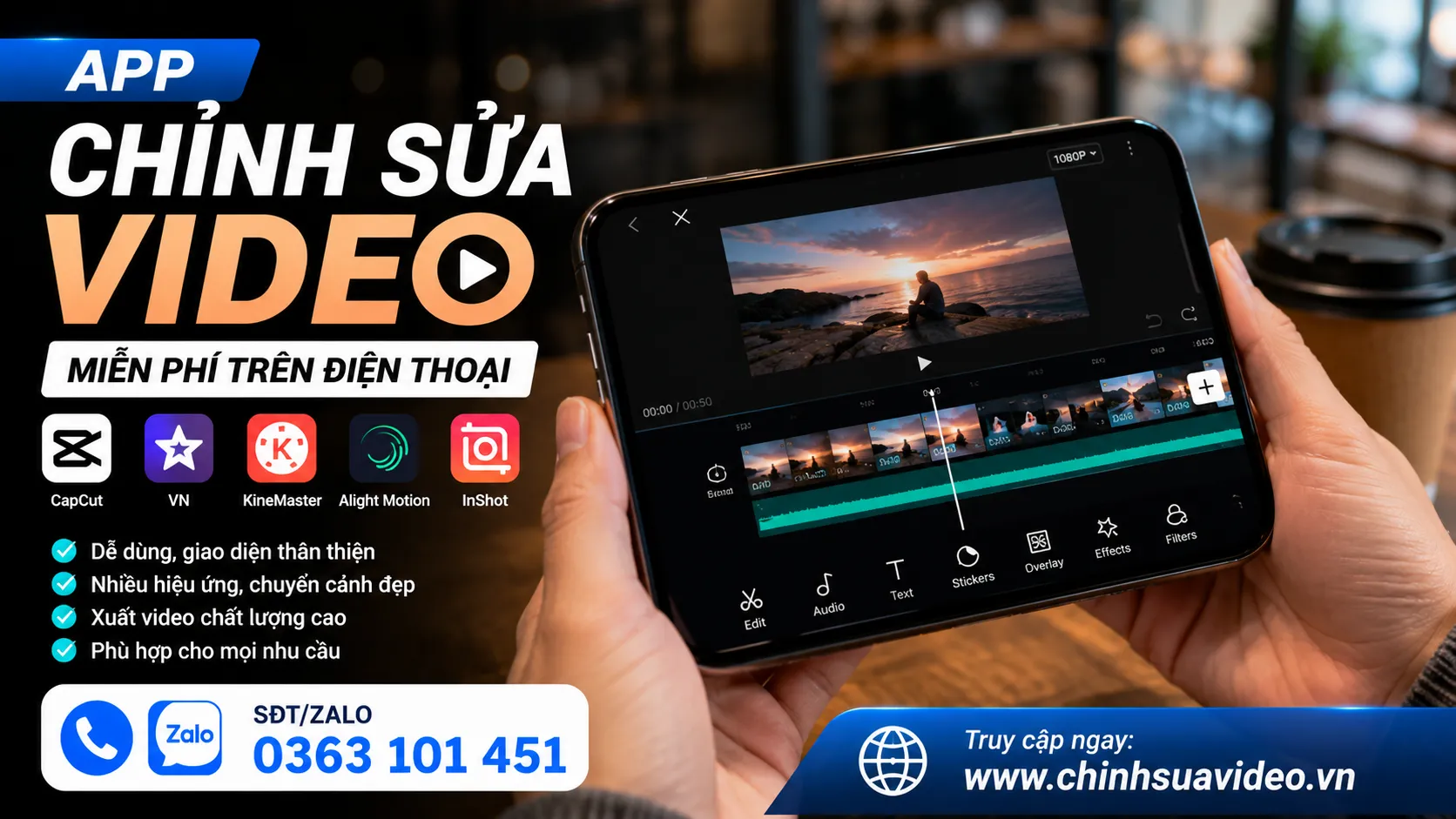 App Chỉnh Sửa Video Miễn Phí Trên Điện Thoại