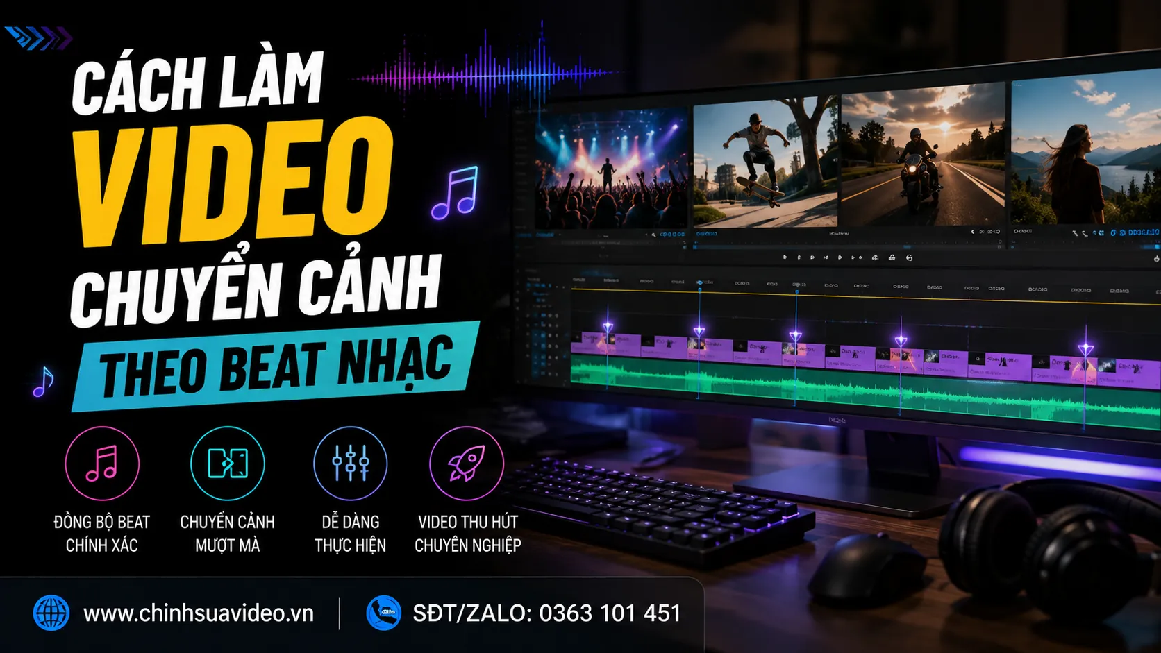Cách Làm Video Chuyển Cảnh Theo Beat Nhạc