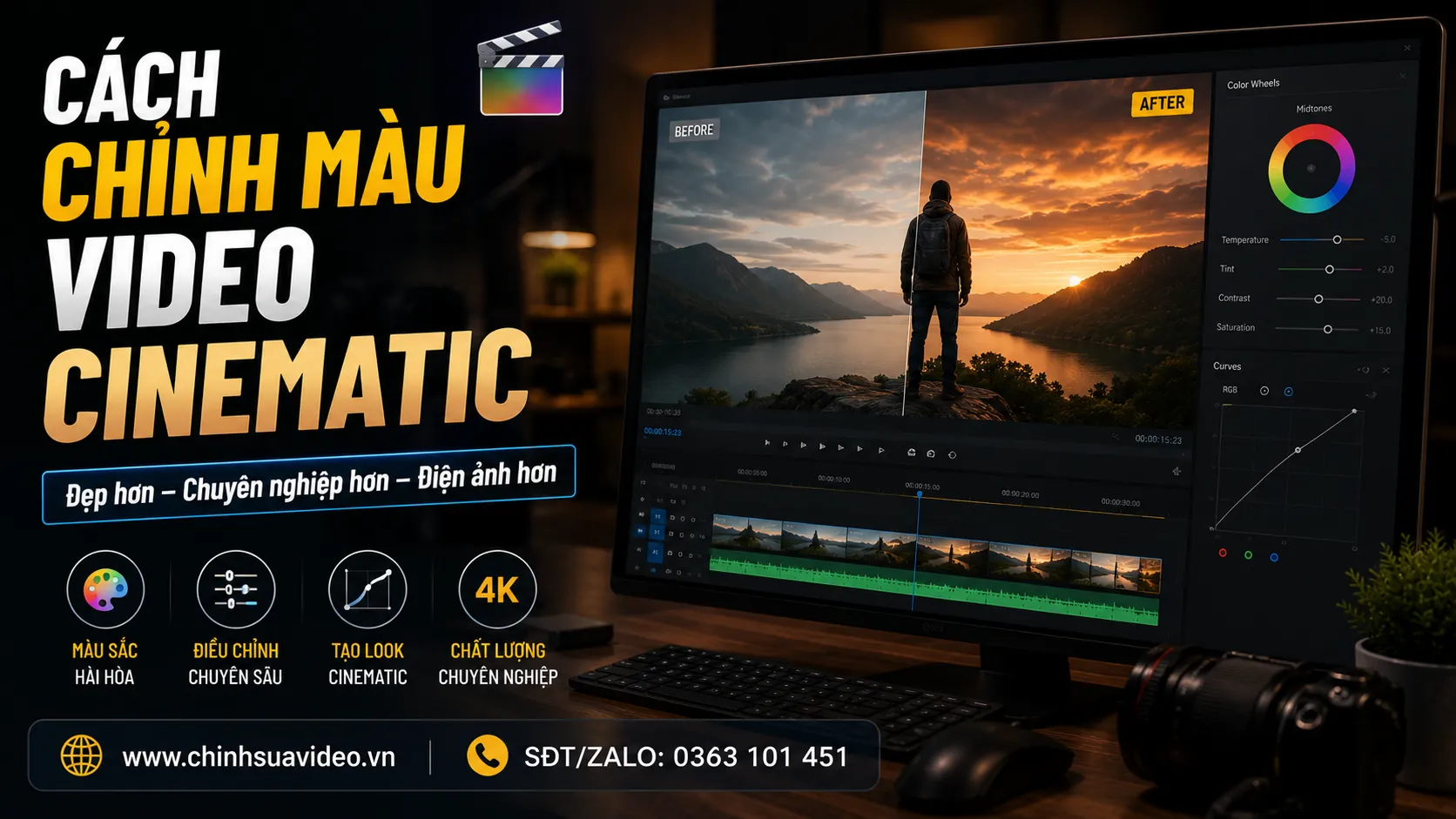 Cách Chỉnh Màu Video Cinematic