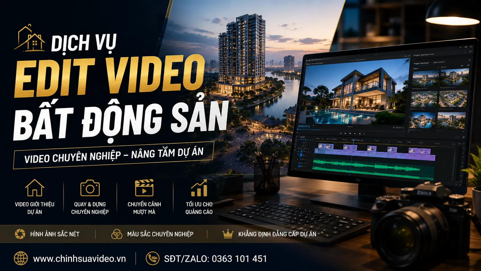 Dịch vụ edit video bất động sản