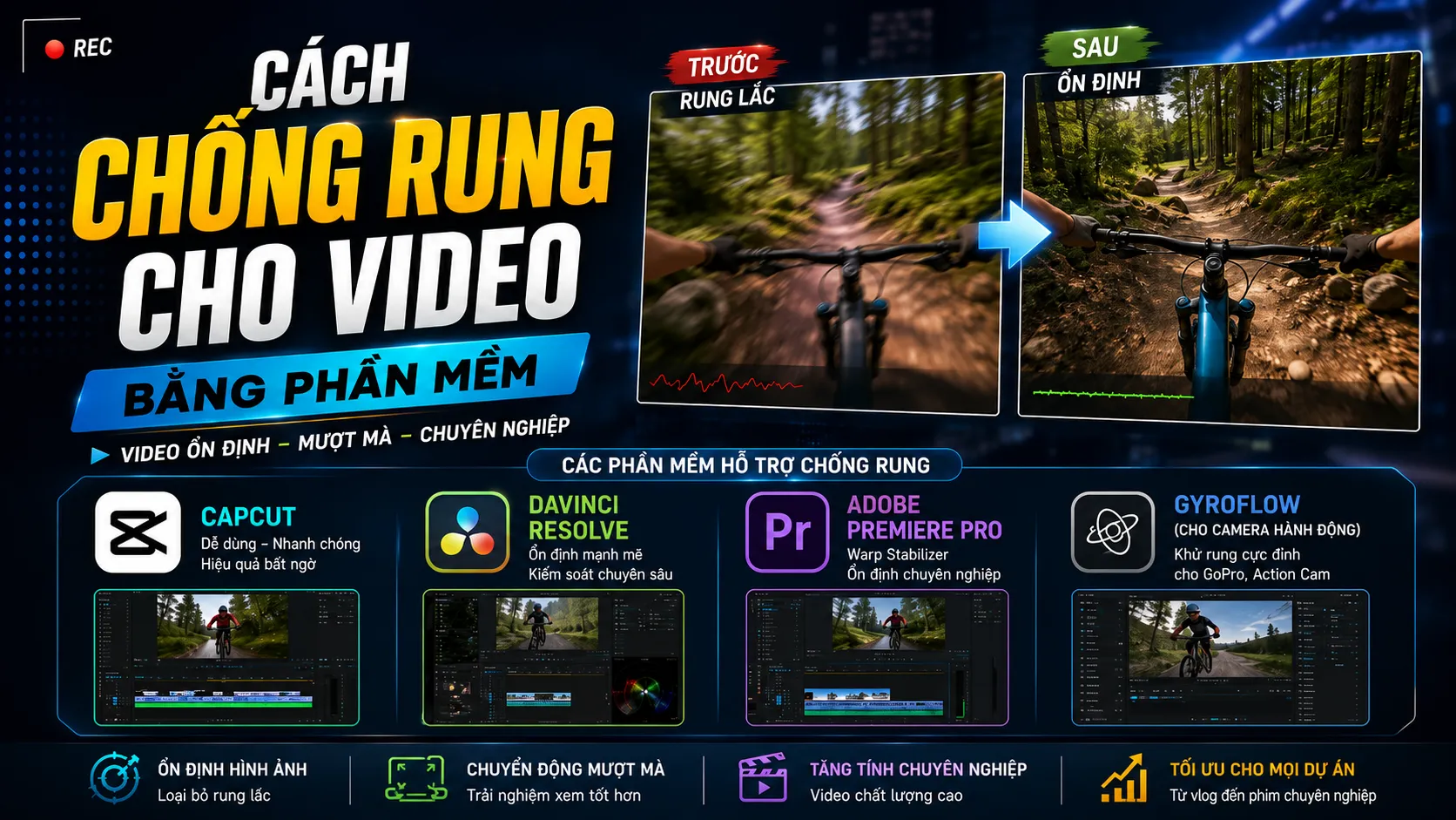 Cách Chống Rung Cho Video Bằng Phần Mềm