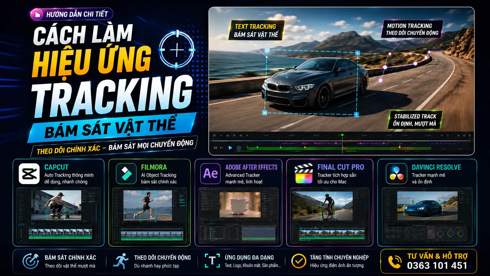 Cách Làm Hiệu Ứng Tracking Bám Sát Vật Thể