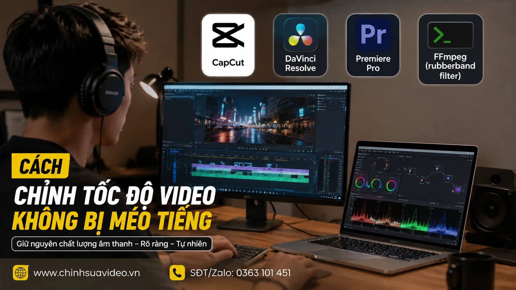 Cách Chỉnh Tốc Độ Video Không Bị Méo Tiếng