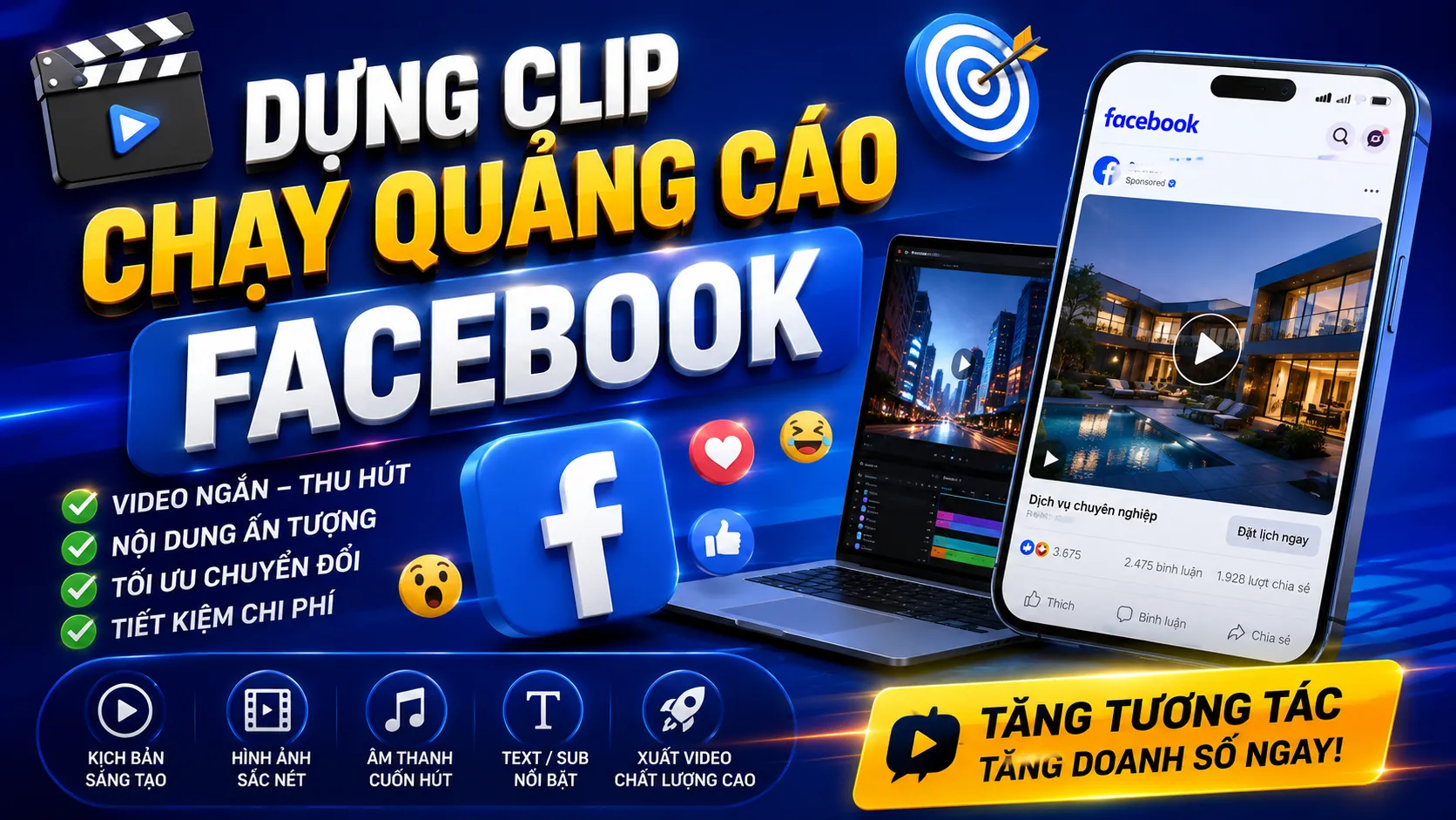 Dựng Clip Chạy Quảng Cáo Facebook