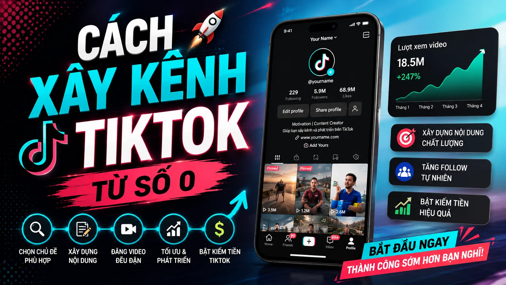 Cách Xây Kênh TikTok Từ Số 0