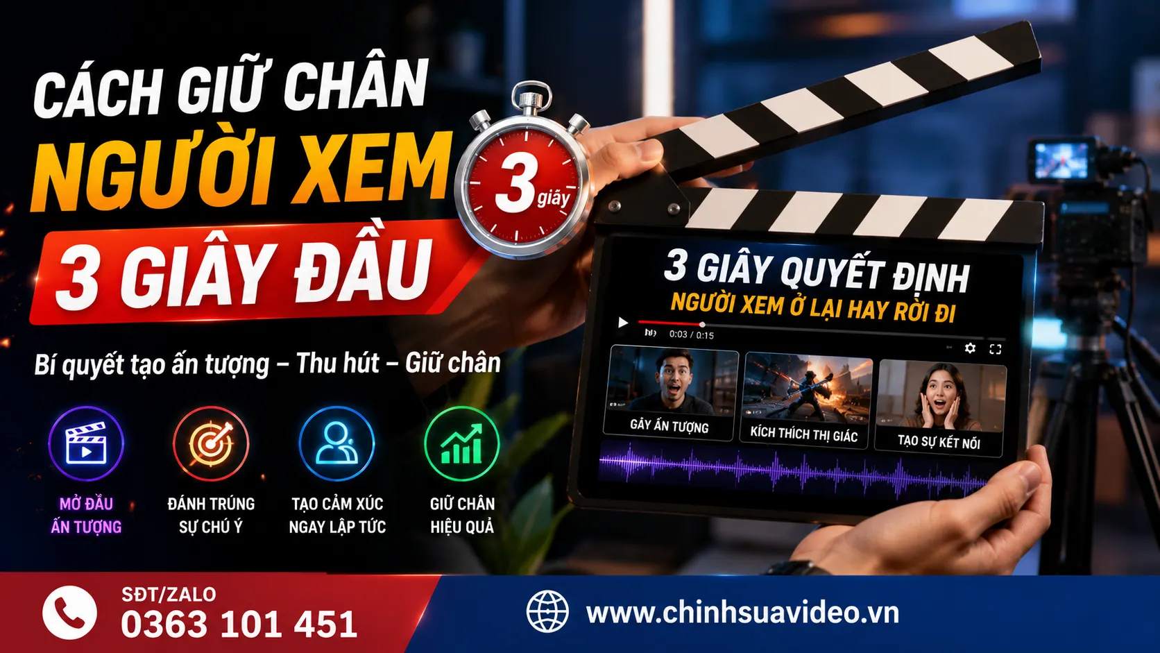 Cách Giữ Chân Người Xem 3 Giây Đầu