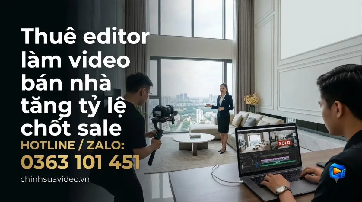 Thuê editor làm video bán nhà tăng tỷ lệ chốt sale
