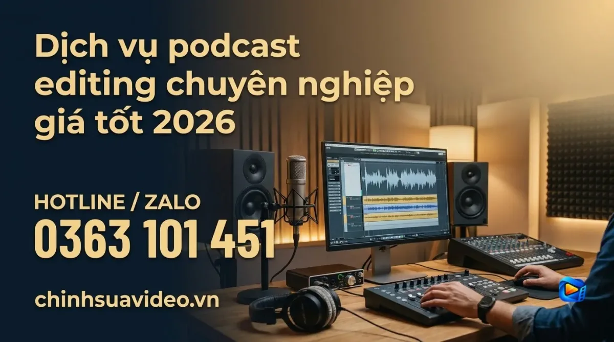 Dịch vụ podcast editing chuyên nghiệp giá tốt 2026