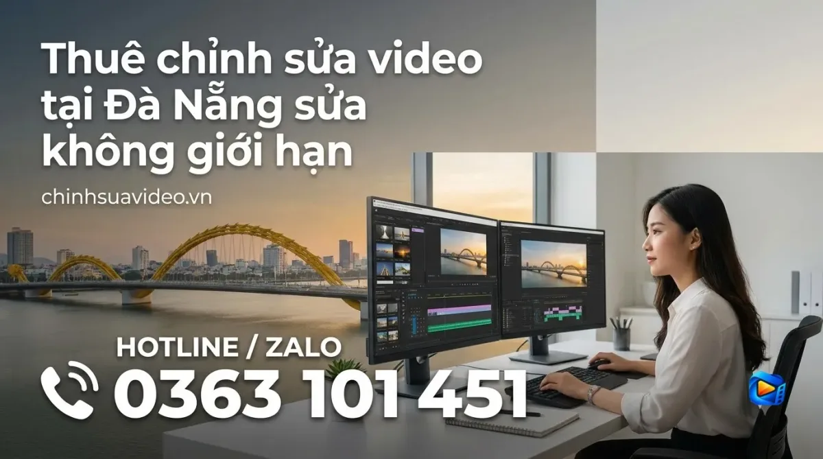 Thuê chỉnh sửa video  tại Đà Nẵng sửa không giới hạn