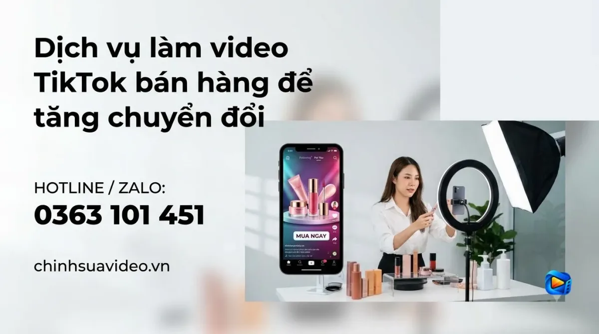 Dịch vụ làm video TikTok bán hàng để tăng chuyển đổi
