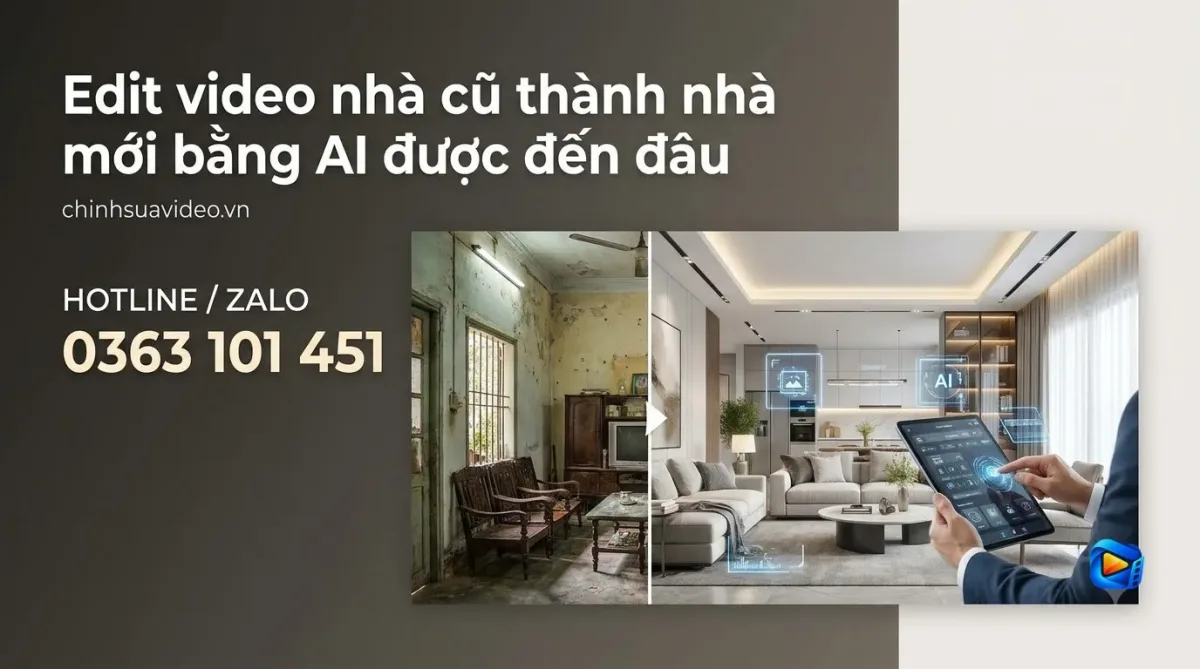 Edit video nhà cũ thành nhà mới bằng AI được đến đâu