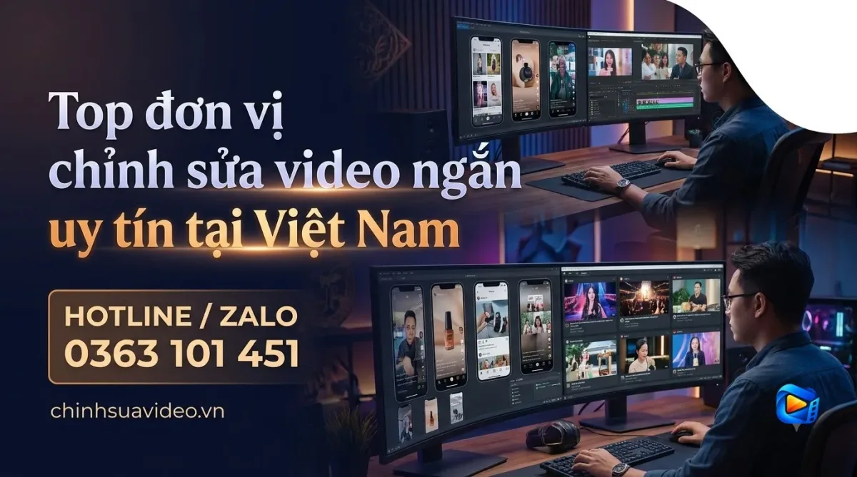 Top đơn vị chỉnh sửa video ngắn uy tín tại Việt Nam