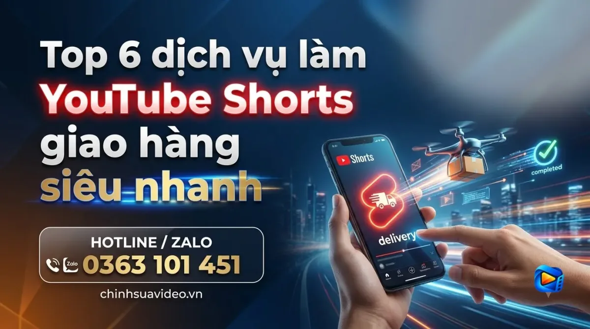 Top 6 dịch vụ làm YouTube Shorts giao hàng siêu nhanh