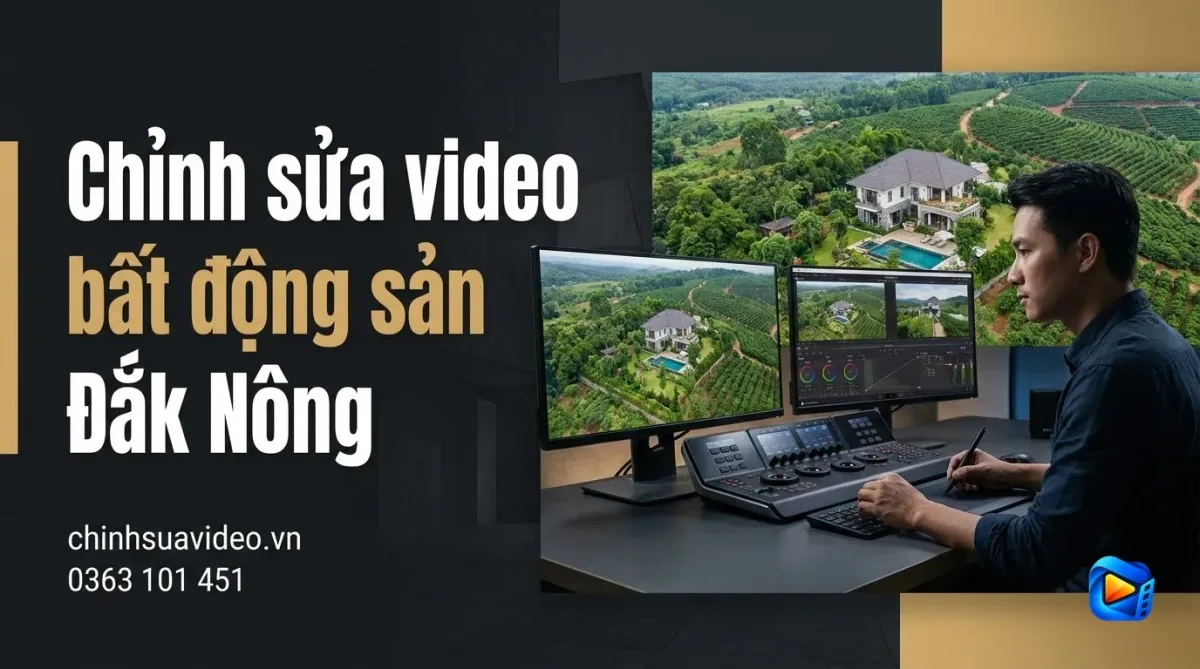 Chỉnh sửa video bất động sản Đắk Nông giá rẻ uy tín
