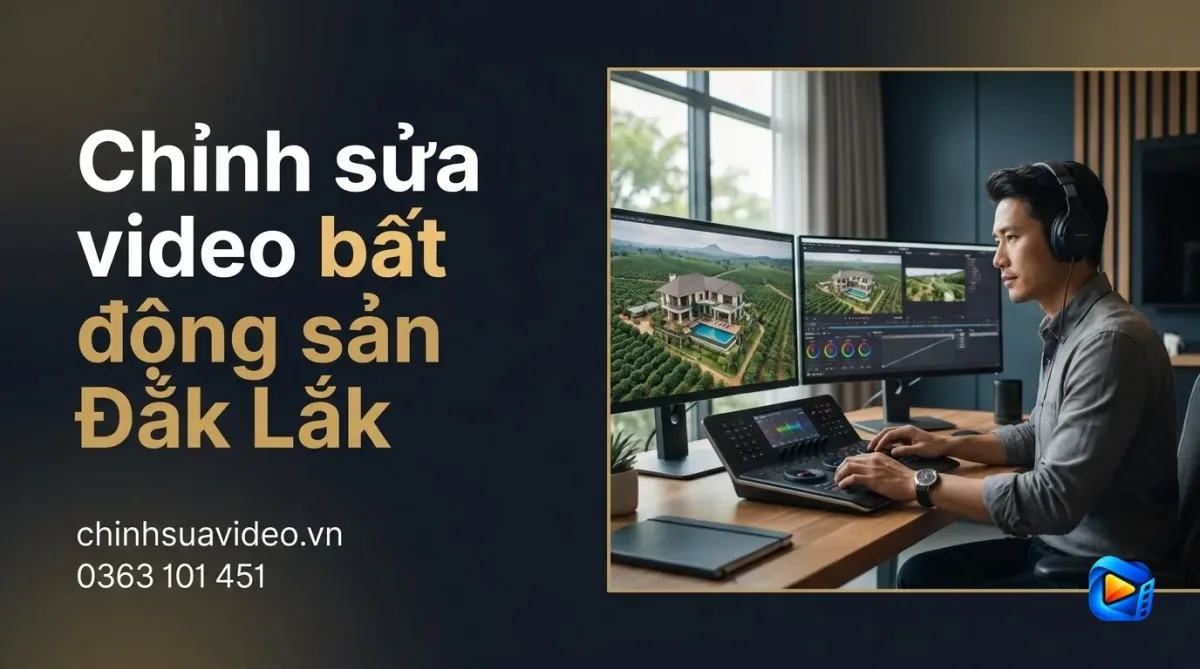 Chỉnh sửa video bất động sản Đắk Lắk bàn giao sản phẩm 24h