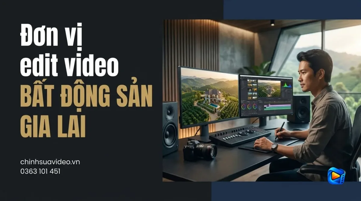 Đơn vị edit video bất động sản Gia Lai nhanh chóng và uy tín