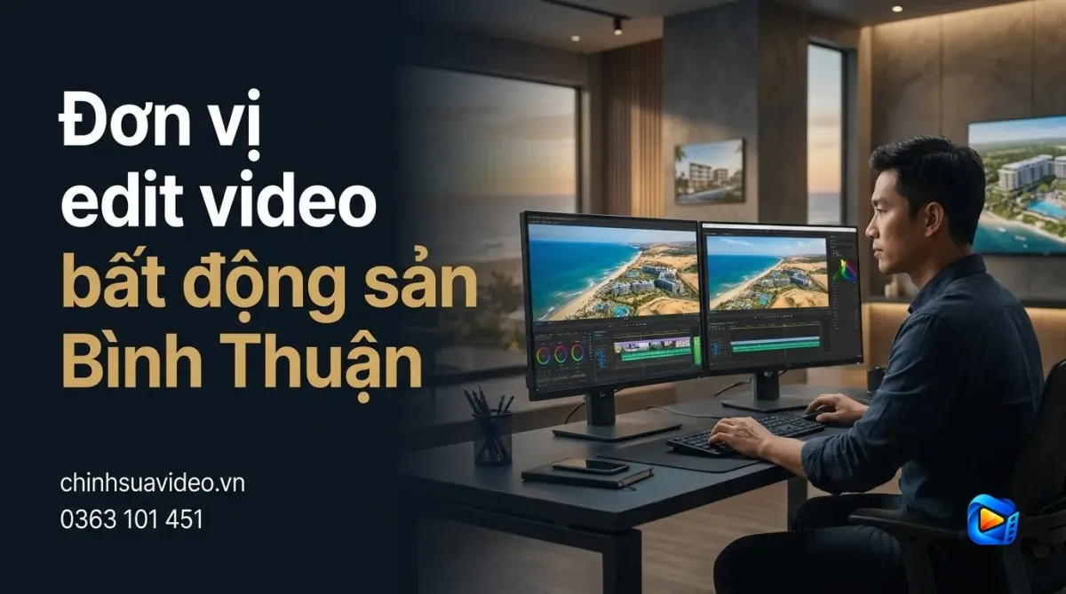 Đơn vị edit video bất động sản Bình Thuận giá tốt bàn giao nhanh
