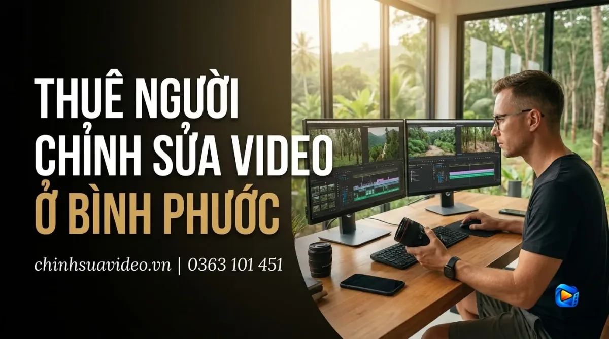 Thuê người chỉnh sửa video ở Bình Phước uy tín  bàn giao nhanh