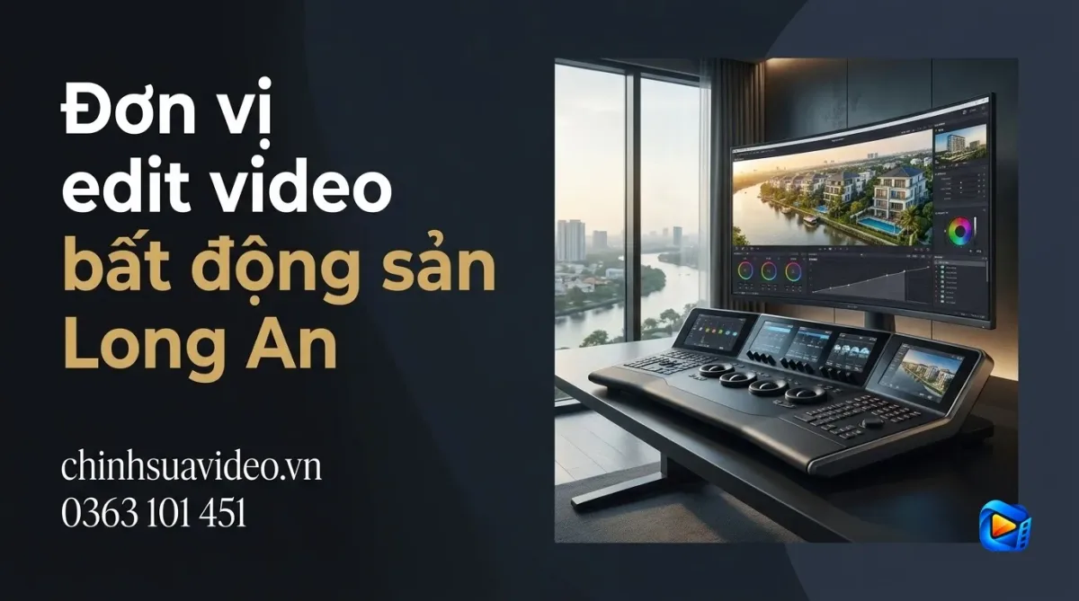 Đơn vị edit video bất động sản tại Long An uy tín chất lượng