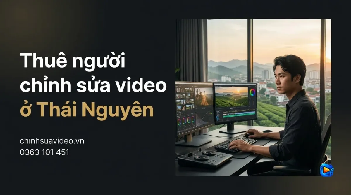 Thuê người chỉnh sửa video ở Thái Nguyên giá tốt nhanh chóng