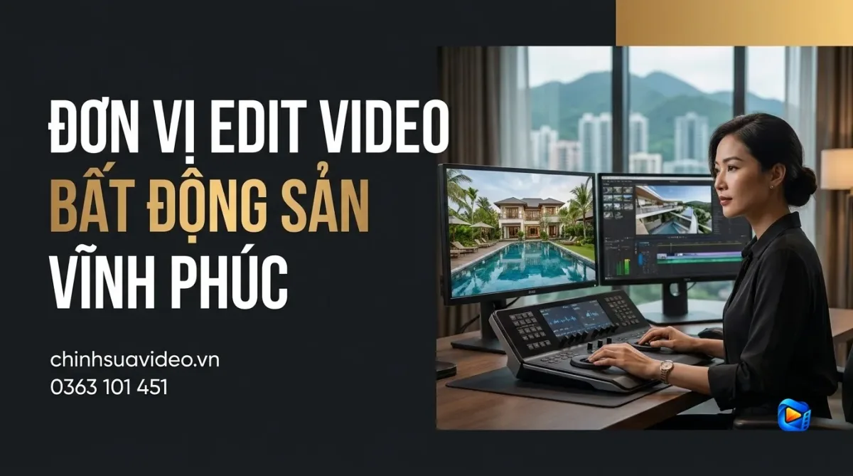 Đơn vị edit video bất động sản Vĩnh Phúc chất lượng bàn giao nhanh