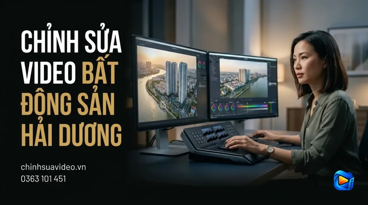 Chỉnh sửa video bất động sản Hải Dương : Bí quyết chốt khách nhanh chóng