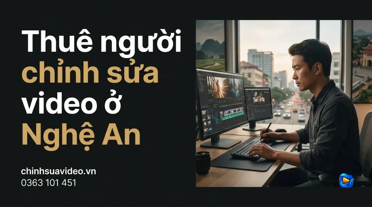 Thuê người chỉnh sửa video ở Nghệ An : Kinh nghiệm chọn editor uy tín