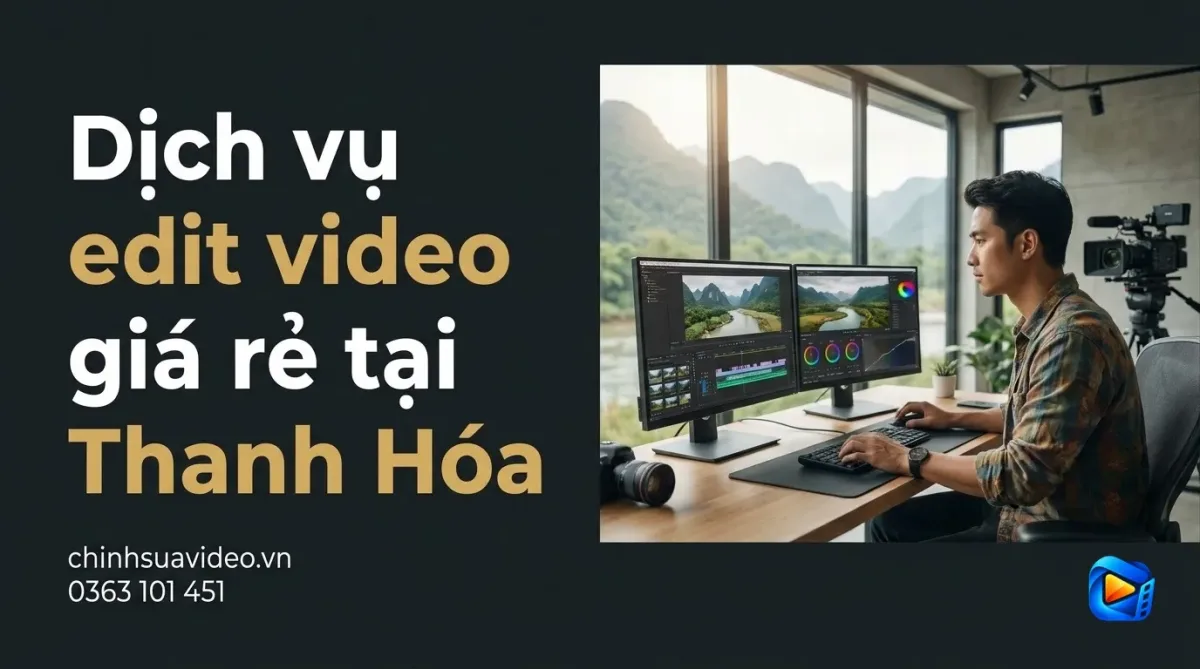 Dịch vụ edit video giá rẻ tại Thanh Hóa : Chất lượng chuẩn Full HD/4K
