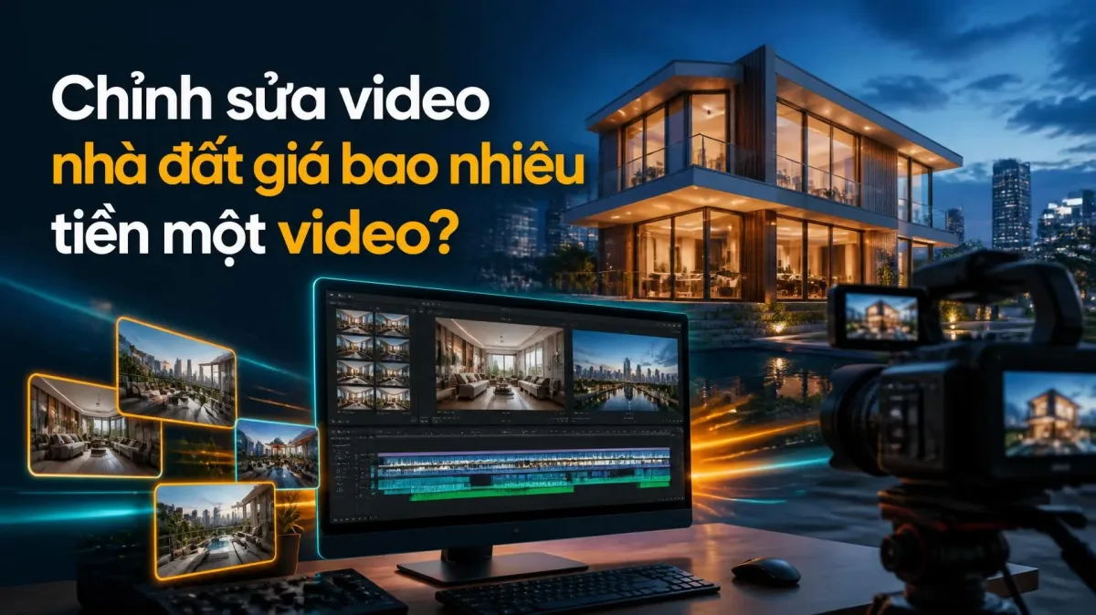 Chỉnh sửa video nhà đất giá bao nhiêu tiền một video?